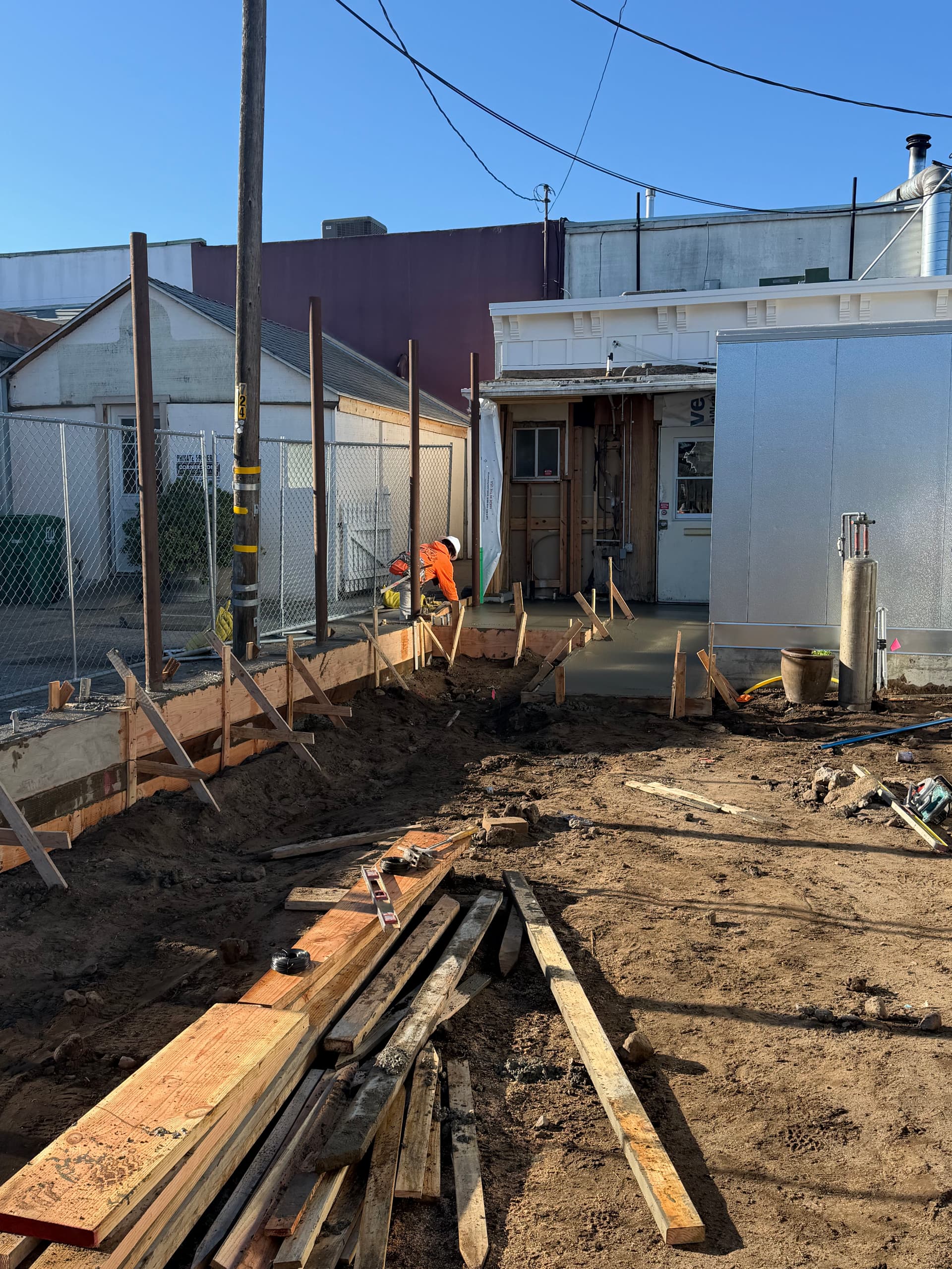 Gallery photos for Restaurant Kitchen and Courtyard Build Taking Shape: Image #1